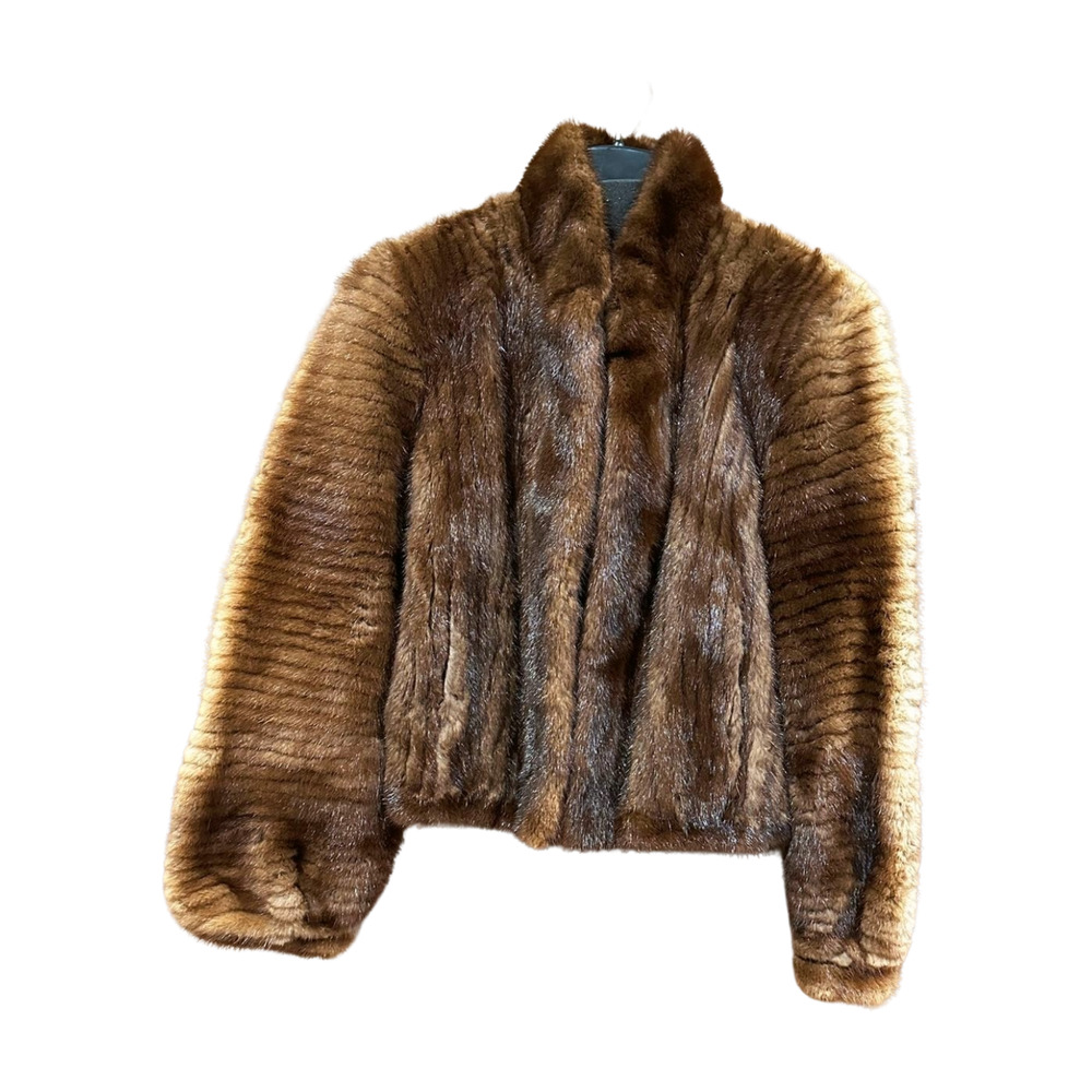 Vintage Luxe Brown Fur Coat - Short Length - Small/XS